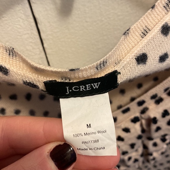 JCREW Polka Dot Cardigan - Picture 2 of 2